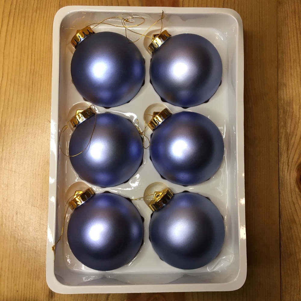 6 Prestige Shatterproof Round Christmas Tree Ball Ornaments 2 3/4” Barthelmess
